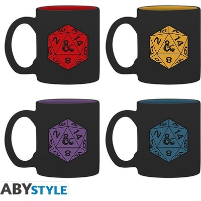 ABYstyle hrnčekov na espresso Dungeons & Dragons D20 4 x 110 ml