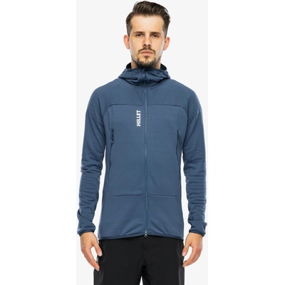 Millet Fusion Grid Hoodie dark denim