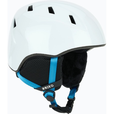 Briko Детска скиорска каска Briko Makalu Jr shiny white/lochmara blue