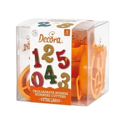 Vykrajovač číslice 9ks 7,5cm - Decora