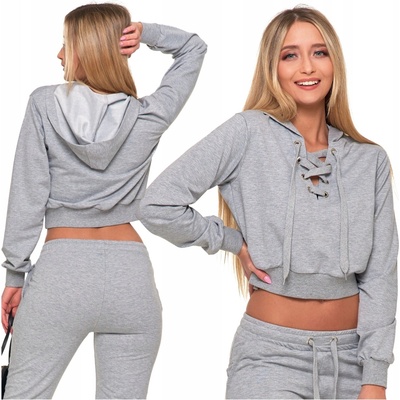 Moraj Crop-Top šedá