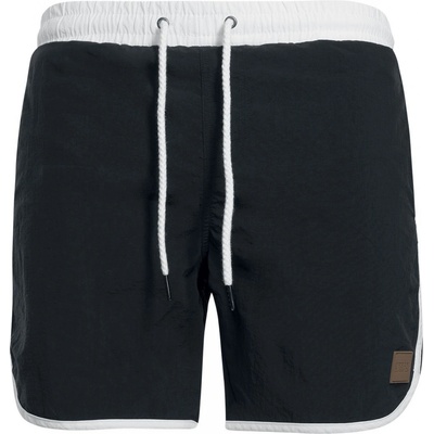 Urban Classics Retro šortky TB2050 black /White