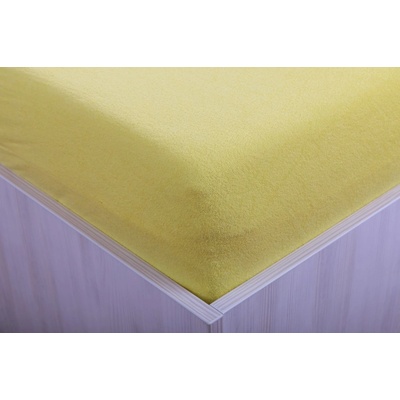Teptex prostěradlo froté žluté 140x200