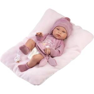 Llorens 84346 NEW BORN МОМИЧЕ - реалистична бебешка кукла с цяло винилово тяло (4-84346)