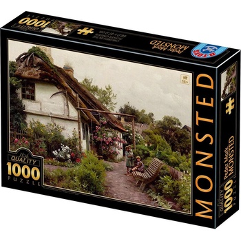 Image 1 of D-Toys - Puzzle Monsted - Children in the Flower Garden - 1 000 piese