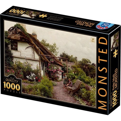 D-Toys - Puzzle Monsted - Children in the Flower Garden - 1 000 piese
