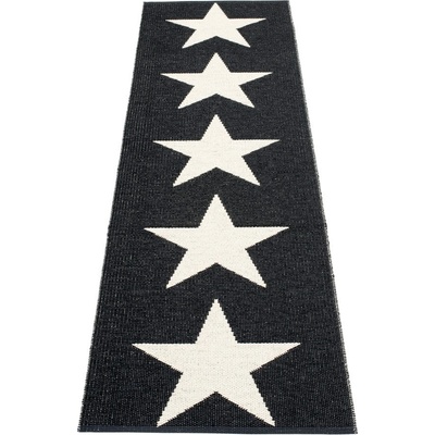 Pappelina Черно-бяла пътека за открито и закрито 70x250 cm Viggo Black - Pappelina (VIXS725)