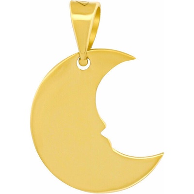 SILVEGO Zlatý přívěsek Moon ze žlutého zlata FNN22638PGY
