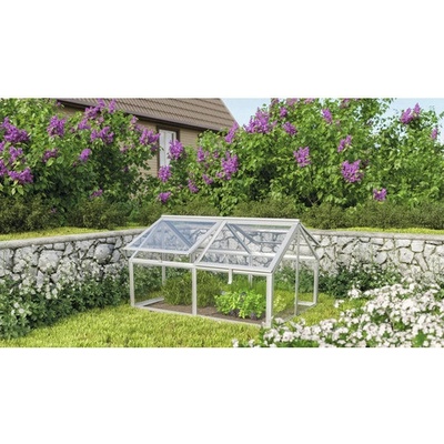 Vitavia Gamma sklenené 124,3 x 89 x 71,3 cm strieborné