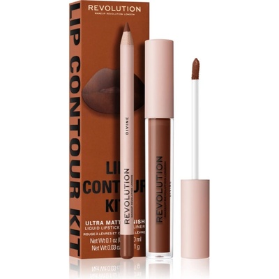 Revolution Beauty Lip Contour Kit комплект за устни цвят D. 2 бр