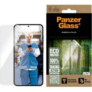 Panzer Samsung S25 Ultra PANZERGLASS ECO MATRIX протектор за екран гъвкаво стъкло, устойчиво на надраскване + рамка, TRANSFER PGRMUWFG38488 (PGRMUWFG38488)