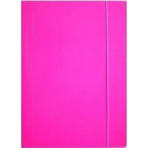 Ziemia Obiecana Briefcase A4 with blush eraser pink