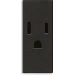Vimar 30242. G Контакт Linea 2P+E 15A USA SICURY, 1М, Black, (VM30242.G)