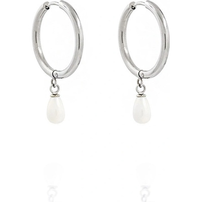 Foxette náušnice z chirurgické oceli Pearls of Royalty F-1124