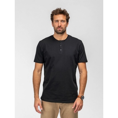 TallGuys tričko 2.0 knoflíček Deep black