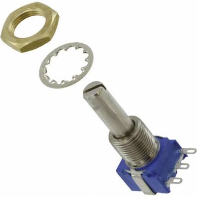 Bourns 53RAA-R25-A15L, 53RAA-R25-A15L otočný potenciometr, utěsněný, Mono, 1 W, 10 kΩ, 1 ks