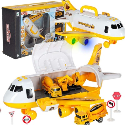 KIK KX6684_3 Transportní letadlo + 3 stavební vozidla