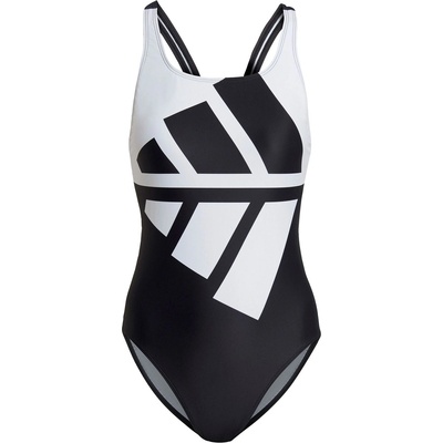 Adidas Дамски бански костюм Adidas Graphic Swimsuit Womens - Black / White