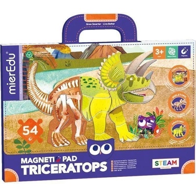 MierEdu Magnetická tabulka Dinosauři Triceratops