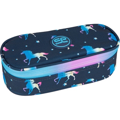 COOLPACK Елипсовиден ученически несесер Cool Pack Campus - Blue Unicorn (F062670)