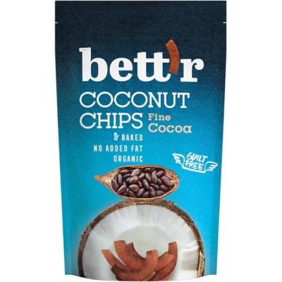 Bett´r Chipsy kokosové s kakaem BIO 70 g