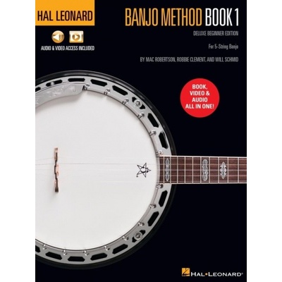 Hal Leonard Banjo Method Book 1 Deluxe Beginner Edition-for 5-String Banjo with Audio & Video Access Included
