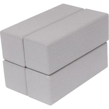 DrKO dřevěný hranol 12 x 4 x 4 cm 1ks šedá