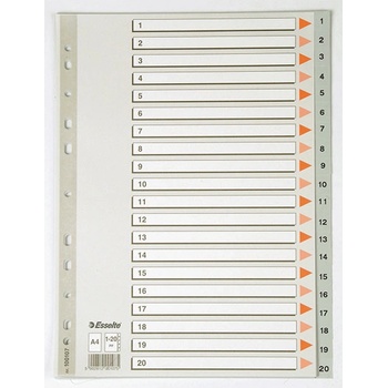 Esselte Разделител пластик 1-20 Esselte А4 (1302055-100107)