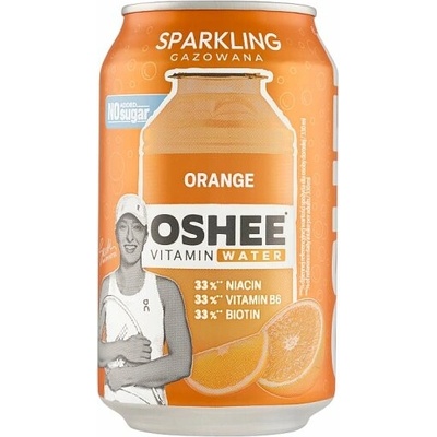 Oshee Vitamin Water sýtený nealkoholický nápoj s príchuťou pomaranča 330 ml