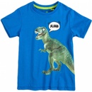 Lemon Beret chlapčenské tričko z bio bavlny T-Rex modré