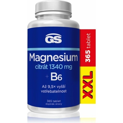 GS Magnesium Citrát + B6 365 tabliet