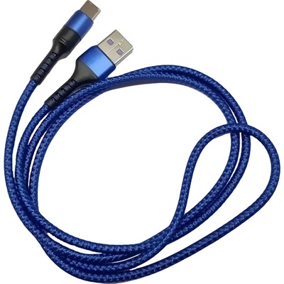 Microcig Rychlonabíjecí kabel - USB-C - 5A - 1m - Blue opletený
