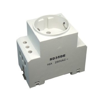 SCAME Контакт Шуко за din shc 16a 2.5te (sh1-sd35dea)