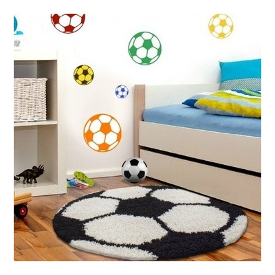 Vopi Fun shaggy 6001 black kulatý