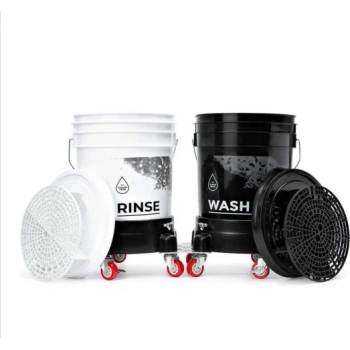 Image 1 of Clean Tech Co Пълен комплект колички с кофи с грит гард и капаци CleanTech (Full set Cleantech)