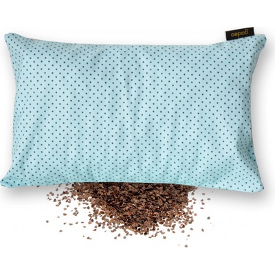 GADEO nahřívací pohankový polštářek POLKA DOTS tyrkys pohankové slupky s levandulí 18x28 cm – Sleviste.cz