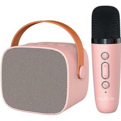 MAXLIFE MXKS 100 PINK a 1 mikrofon karaoke 6W