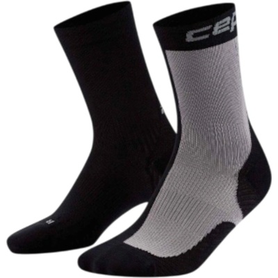 CEP Half&Half Mid-Cut Running Socks čierna