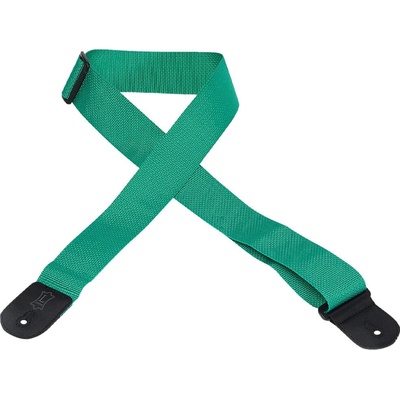 Levy's Single Tone Poly Green Колан за китара (M8POLY-GRN)
