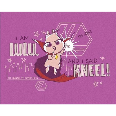 Zuty Lulu diabolský génius DC Liga supermaznáčikov 40 x 50 cm vypnuté plátno na rám 6063741