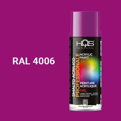 HQS akrylová farba v spreji 400 ml RAL 4006 lesklá