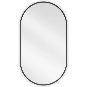 Mexen Loft овално огледало за баня 80 x 45 cm, черна рамка - 9851-080-045-000-70 (9851-080-045-000-70)