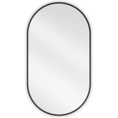 Mexen Loft овално огледало за баня 80 x 45 cm, черна рамка - 9851-080-045-000-70 (9851-080-045-000-70)