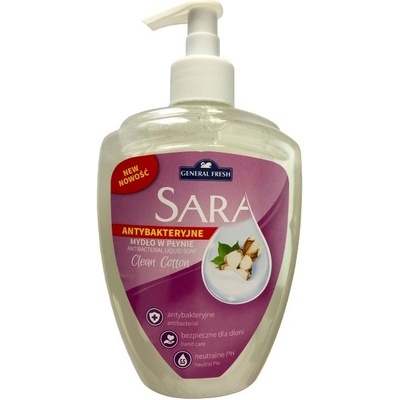 Sara Clean Cotton antibaktérialne tekuté mydlo 500 ml
