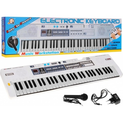 Tomido dětský keyboard XXL bílý – Zboží Dáma