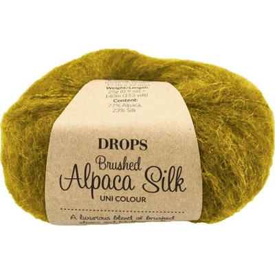Drops Brushed Alpaca Silk UNI 41 pšeničné pole