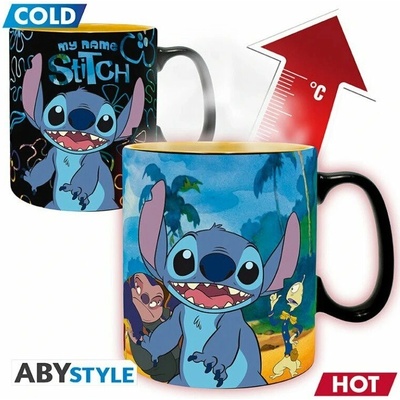 Disney ABYstyle Hrnček Lilo & Stitch meniaci sa 460 ml
