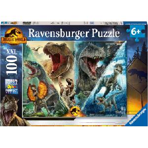 Ravensburger Пъзел Ravensburger от 100 XXL части - Господството в Джурасик свят (13341) - ozone