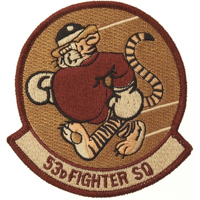 Nášivka textilná 101 Inc 53D Fighter SQ - hnedá