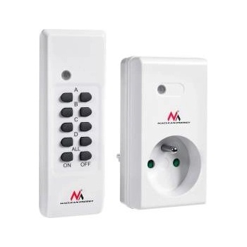 Maclean MCE151 remote controlled outlet internal 1 piece, programmable + battery for remote control